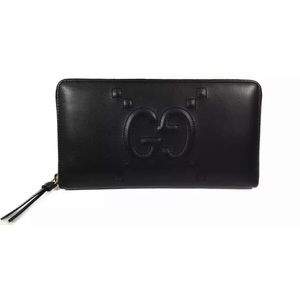 GUCCI Apollo with Embossed GG Zip Around Wallet